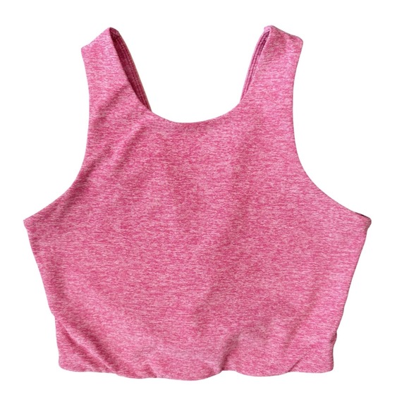 Outdoor Voices Other - Outdoor Voices Pink Heathered Sports Bra Size XS Barbiecore Crop Top Workout